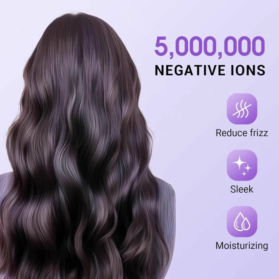 LivChic Automatic Rotating Hair Curler - 1.25 Inch Barrel for Long Lasting Curls, Dual Voltage for All Hair Types