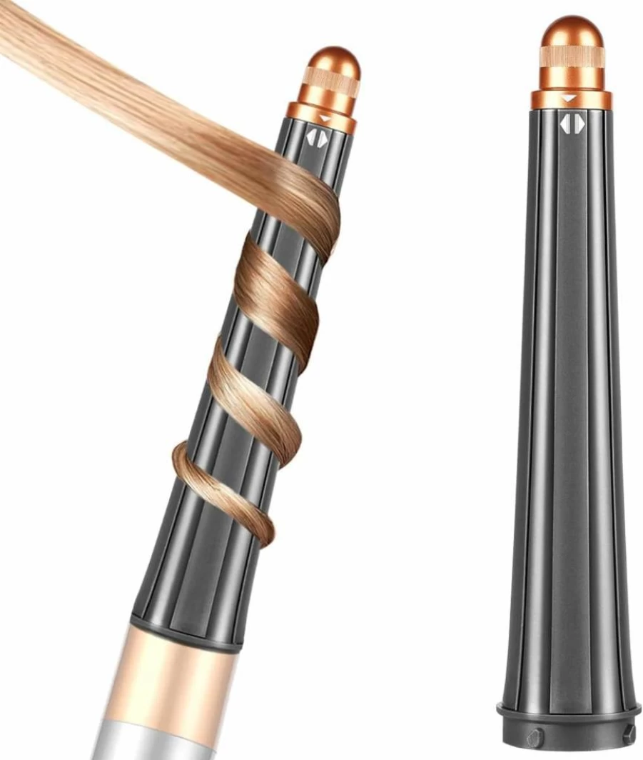 SAZIKA Conical Curling Barrel Attachment for Dyson Airwrap HS01 HS05 HS08, 20-36mm Auto-Wrap Styler, Copper Replacement for Dyson Airwrap Accessories
