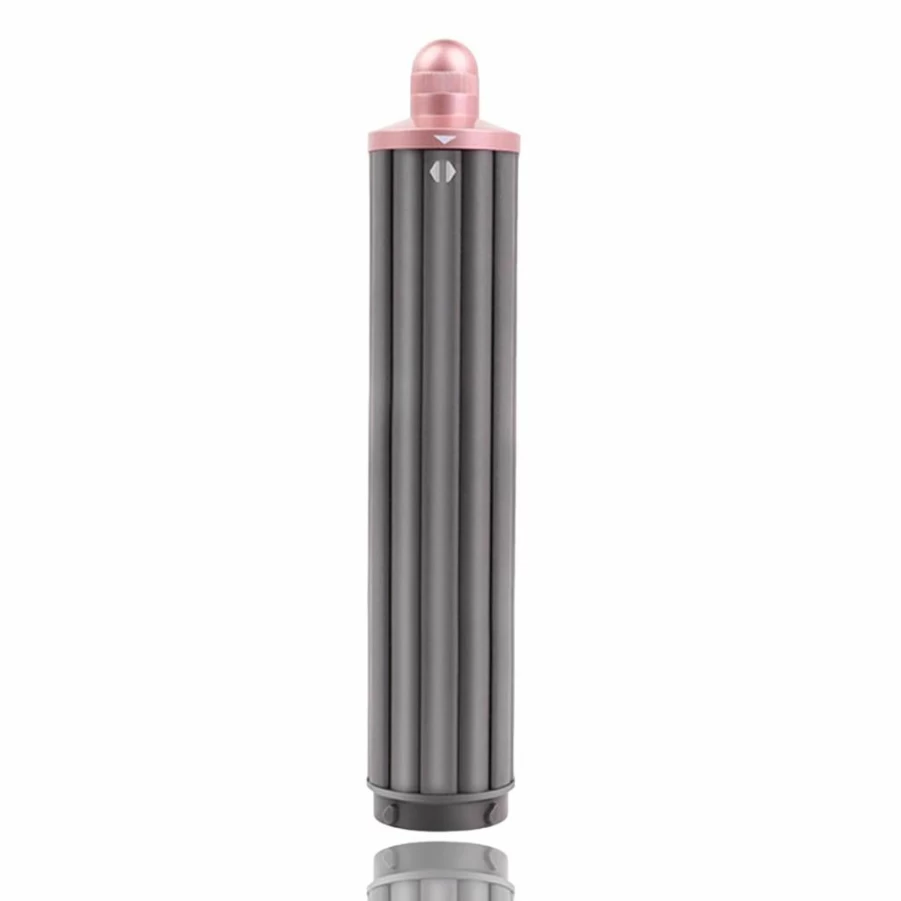 Chuancheng 2-in-1 Rose Gold Curling Barrels for Dyson Airwrap (1.6 Inch/40mm) - Automatic Styler Attachment for Long Hair, Compatible with HS01 & HS05