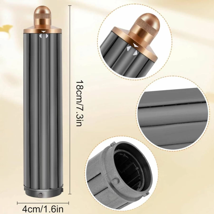 ODASHEN 40mm/1.6 Inch Self-Curling Hair Styler Barrel Attachment for Airwrap HS05 HS01, Long Lasting Curling Cylinder Tool for Effortless Waves