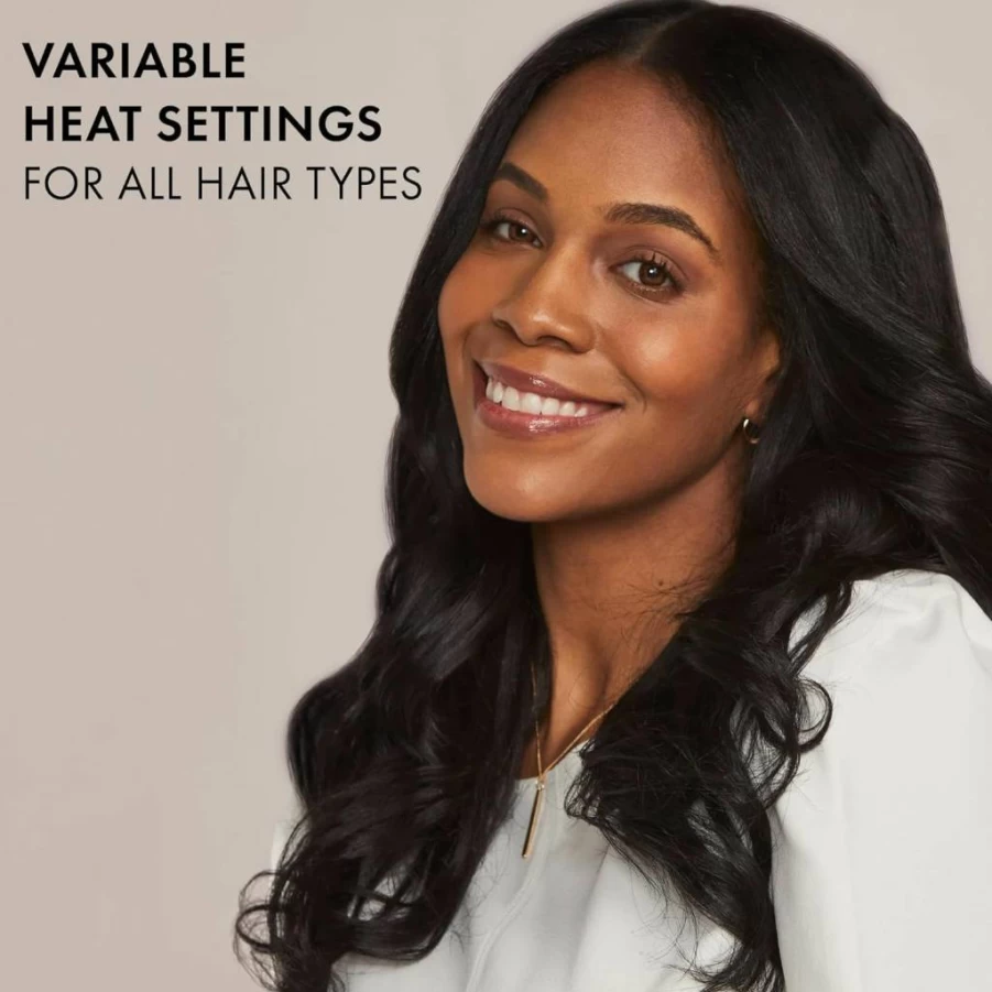 HOT TOOLS Professional Heated Silicone Bristle Brush Styler for Volume & Fullness - 1 Inch Hair Styling Iron (Model 1146)