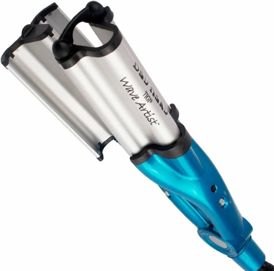 Bed Head Ceramic Deep Waver for Beach Waves - 15 Inch Professional Styling Iron for Voluminous Curls