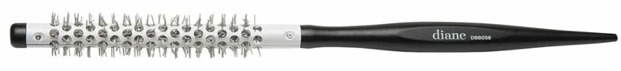 Diane Thermal Round Hair Brush for Blow Drying & Styling - Lightweight Wood Handle, 3/8-Inch Metal Barrel, Perfect for Curly Hair, Short Hair & Bangs