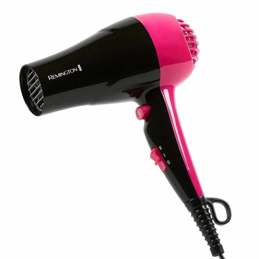 Remington Compact Travel Hair Dryer - 1875W Ceramic Styler with 2 Heat/Speed Settings, Cool Shot & Lightweight Design for Smooth Finish