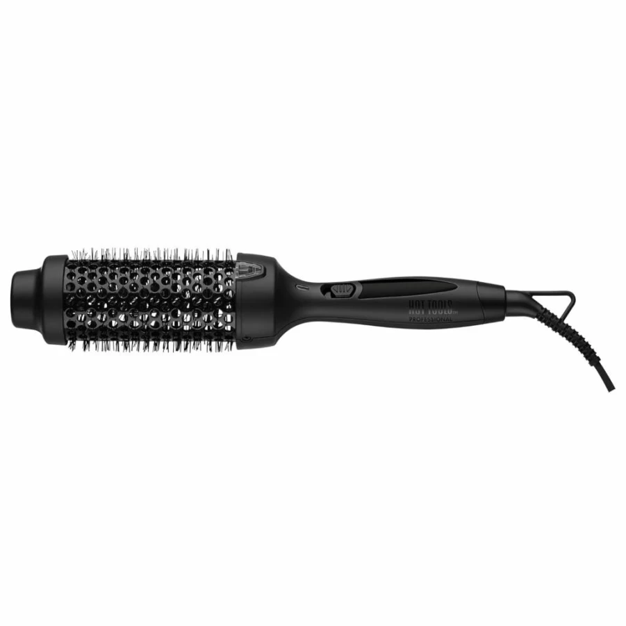 HOT TOOLS Professional 1-Inch Black Gold Styler - Straightener & Curling Iron for Effortless Hairstyling