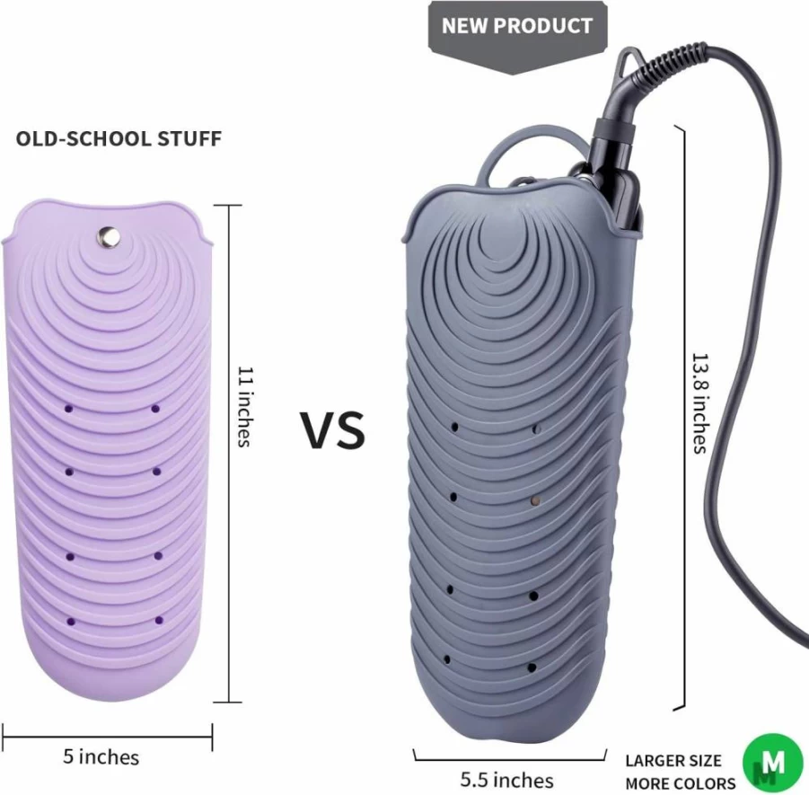 ZAXOP Silicone Heat Resistant Mat Pouch for Flat Iron & Curling Iron - Mint Green Hair Tool Accessory for Hot Styling Tools
